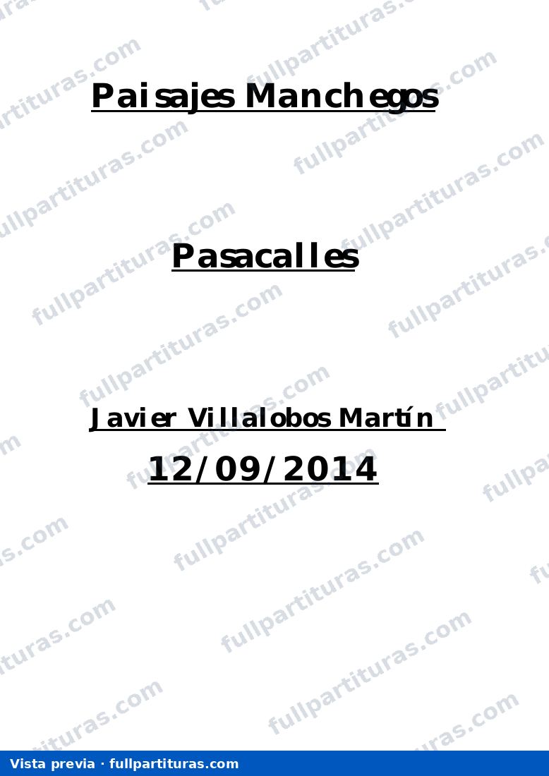 Paisajes Manchegos. Marcha de calle — vista previa
