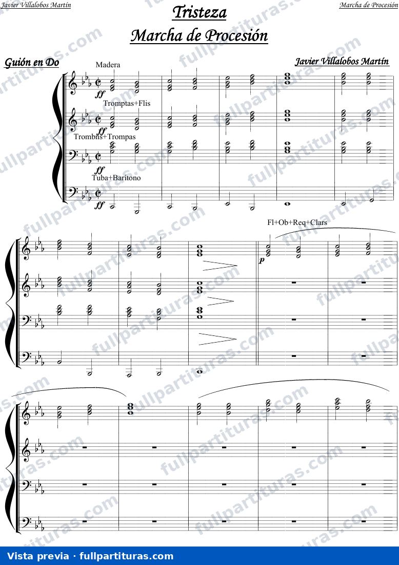 Tristeza. Marcha de procesión — preview