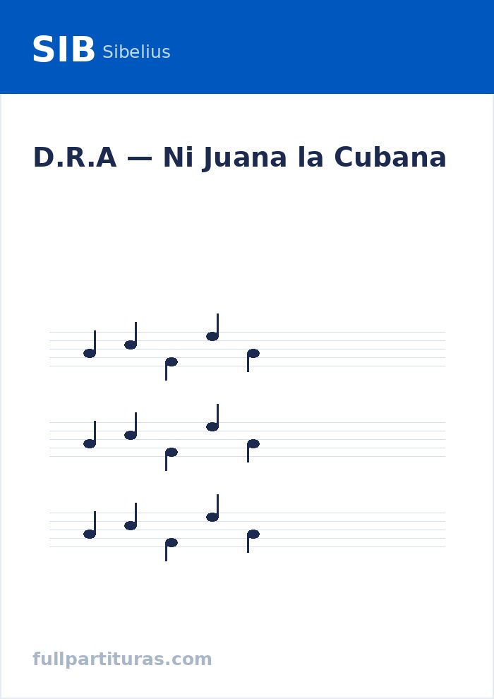 Ni Juana la Cubana — Vorschau