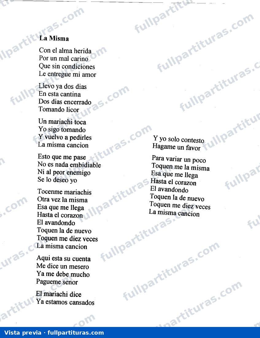 La misma — vista previa
