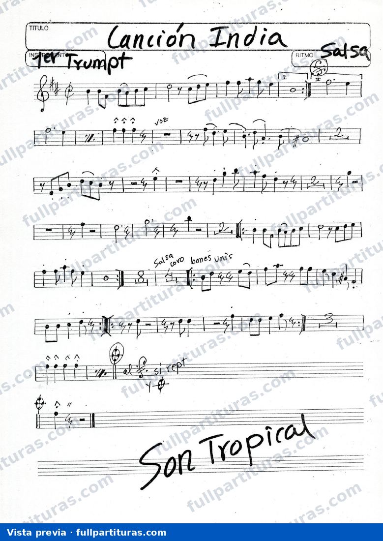 Canción india — vista previa