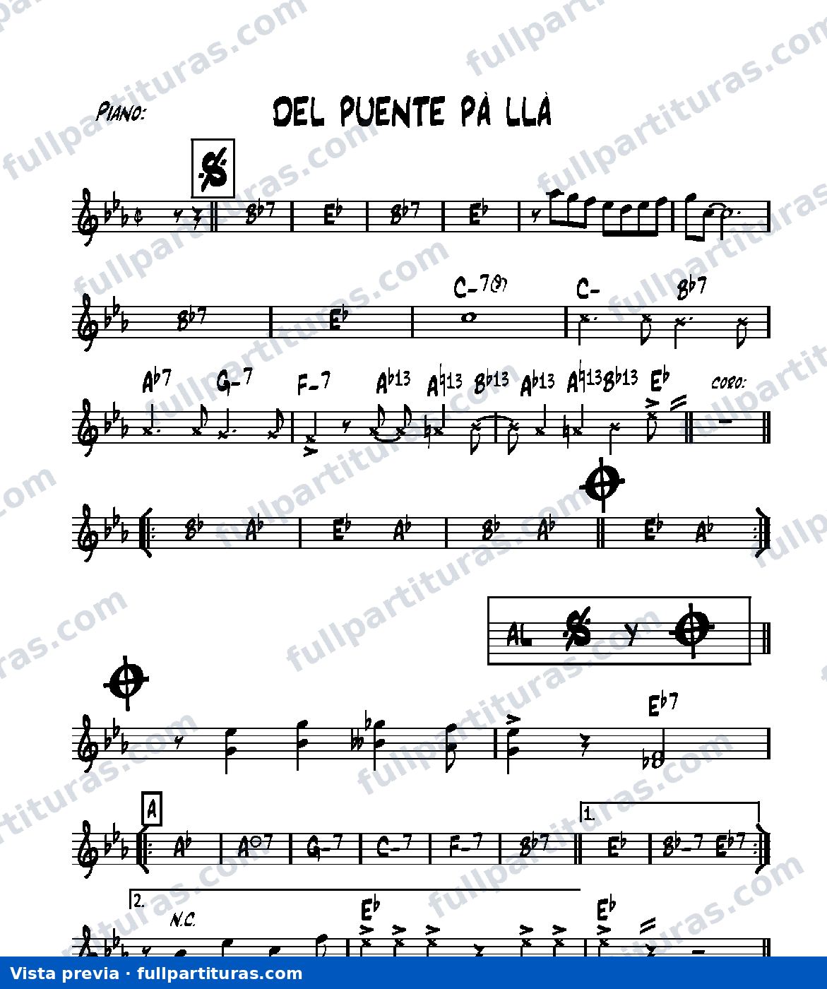 Del puente para allá — vista previa