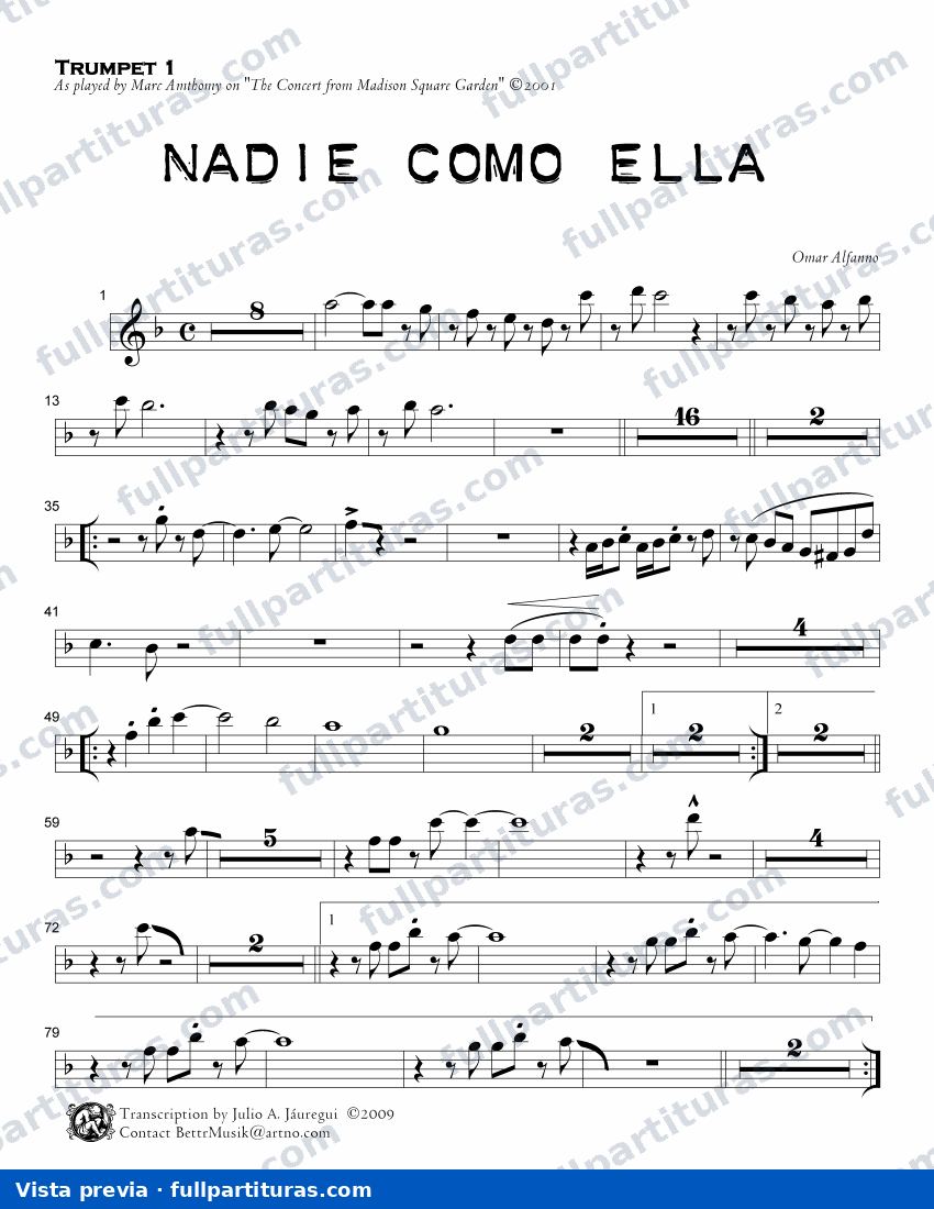Nadie como ella — vista previa