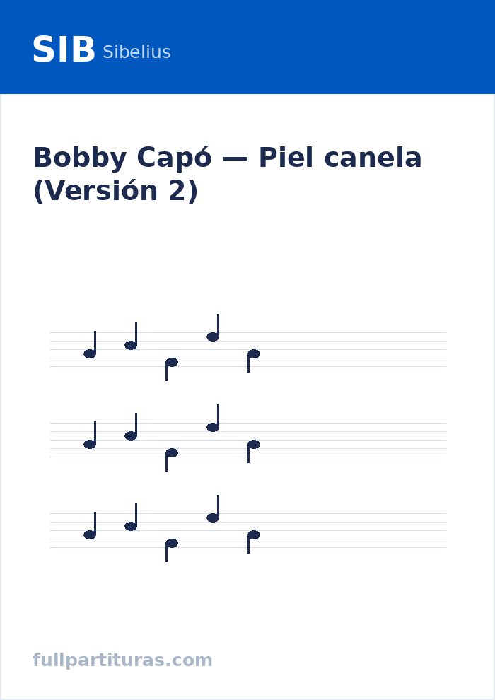 Piel canela (Versión 2) — Vorschau