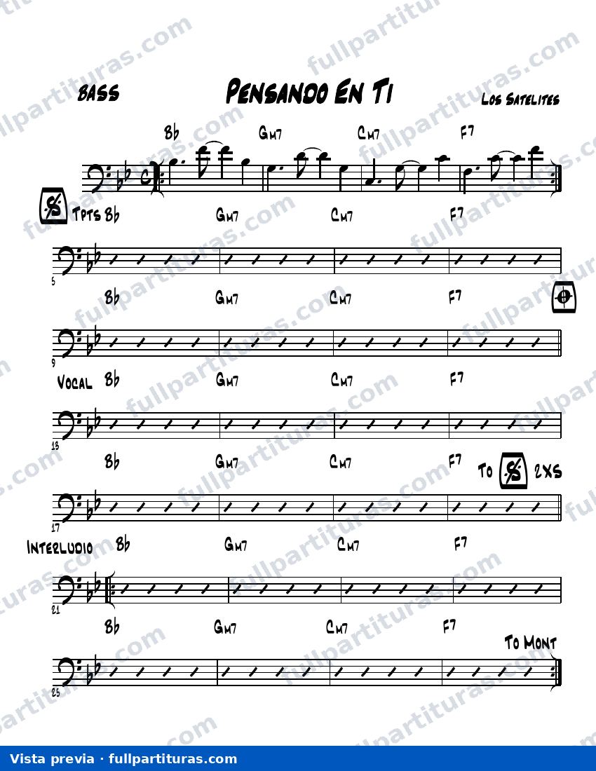 Pensando en ti — preview