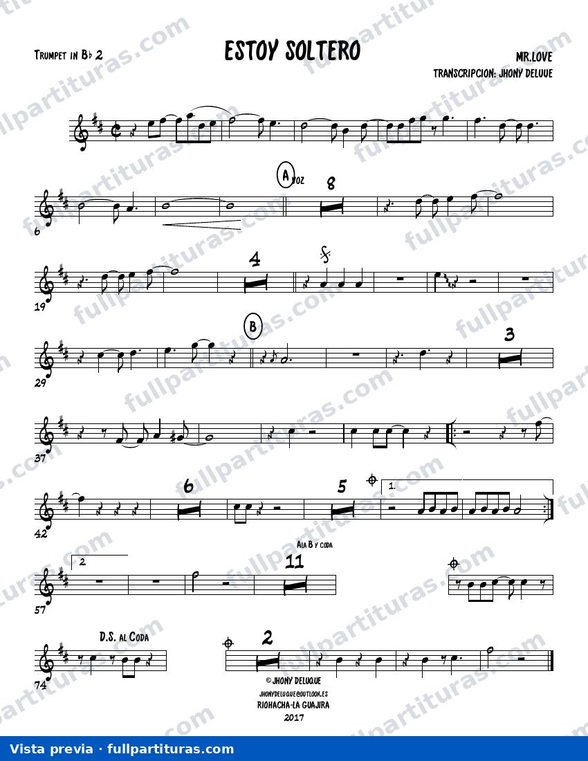 Ya estoy soltero (Trumpet 2) — preview