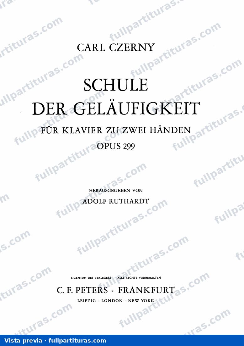 Schule der Geläufigkeit Op. 299 — preview
