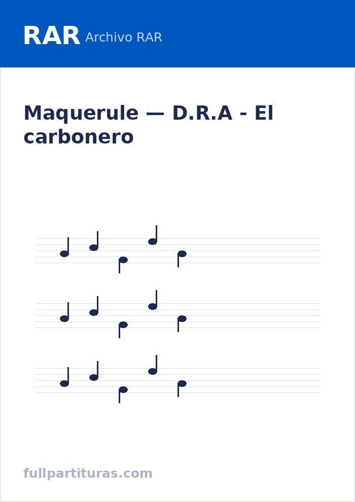 D.R.A - El carbonero — visualização