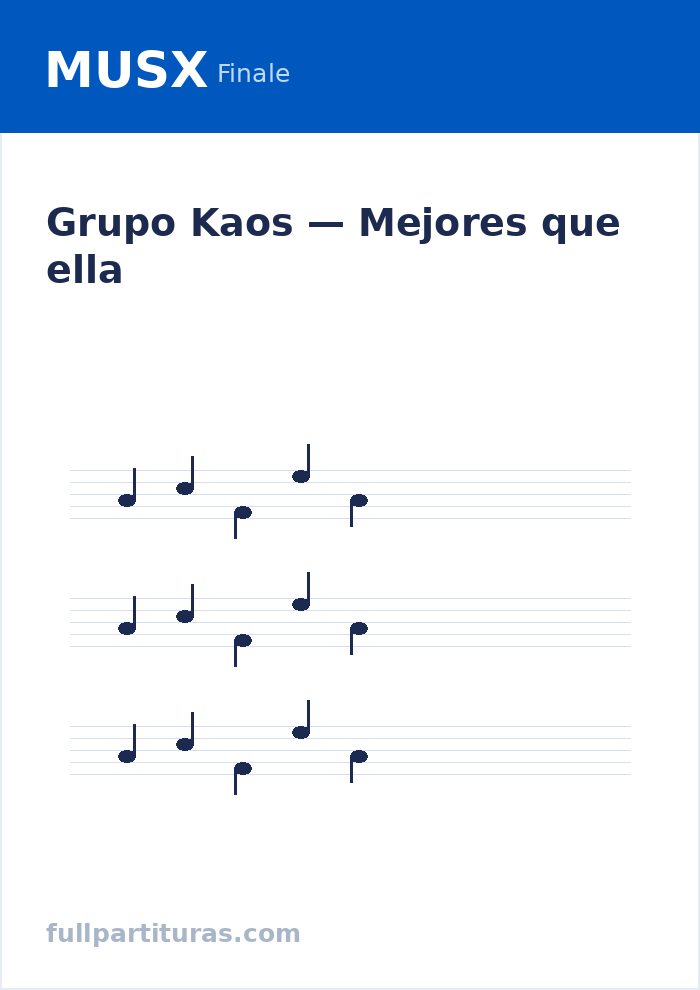 Mejores que ella — Vorschau