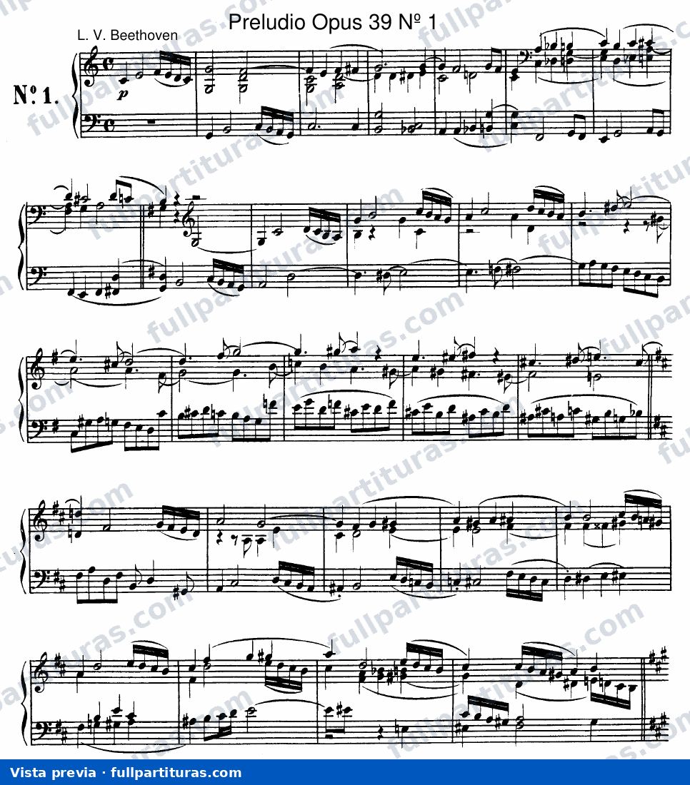 Preludio Op. 39 No. 1 — preview