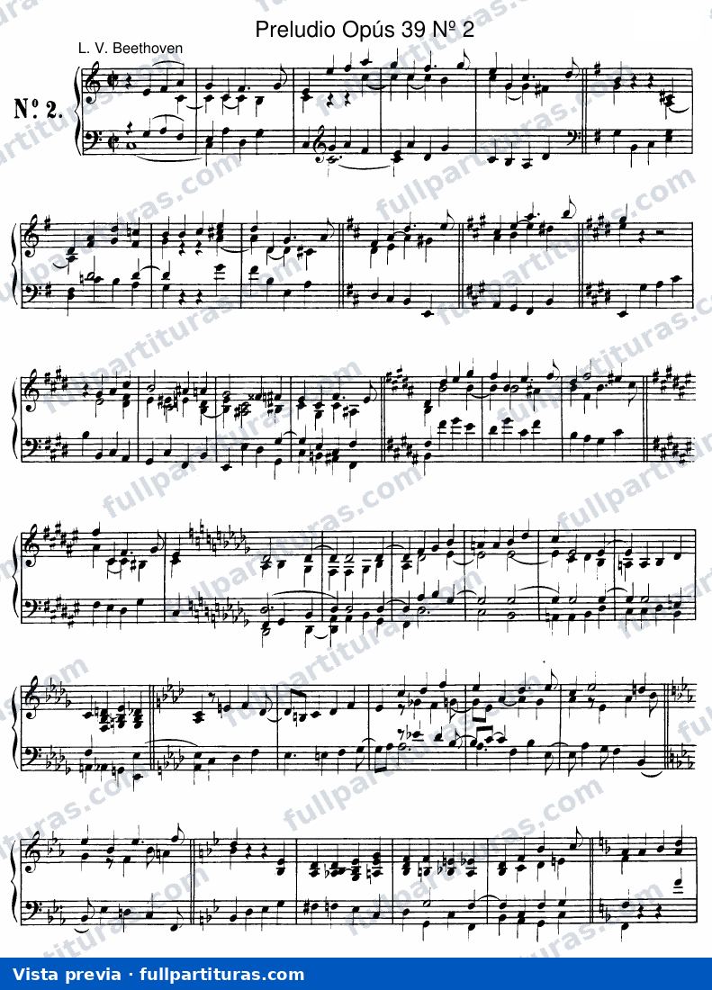 Preludio Opus 39 No. 2 — Vorschau
