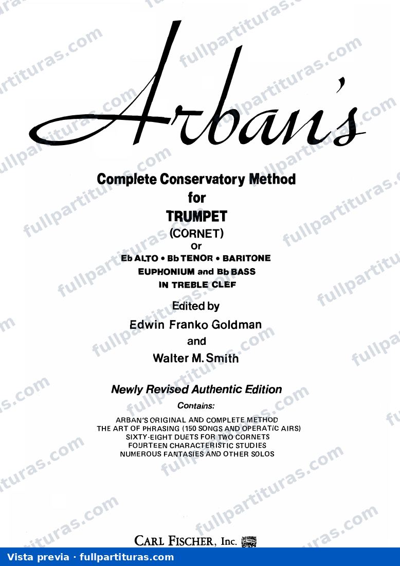 Método Arban completo para trompeta — preview