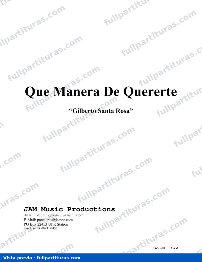 Qué manera de quererte — vista previa