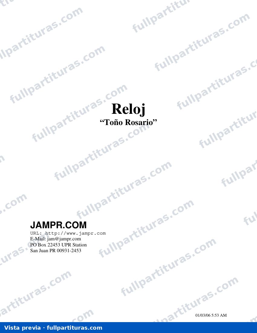 El reloj — vista previa