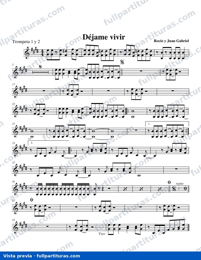 Déjame vivir — vista previa