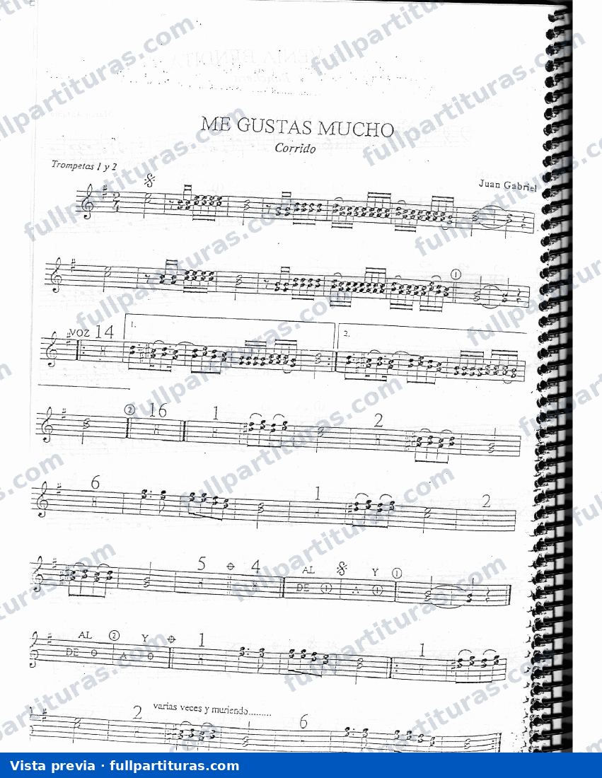 Me gustas mucho — vista previa