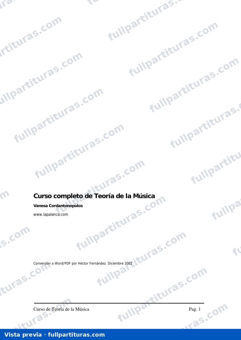 Curso Completo de Teoría de la Música — preview