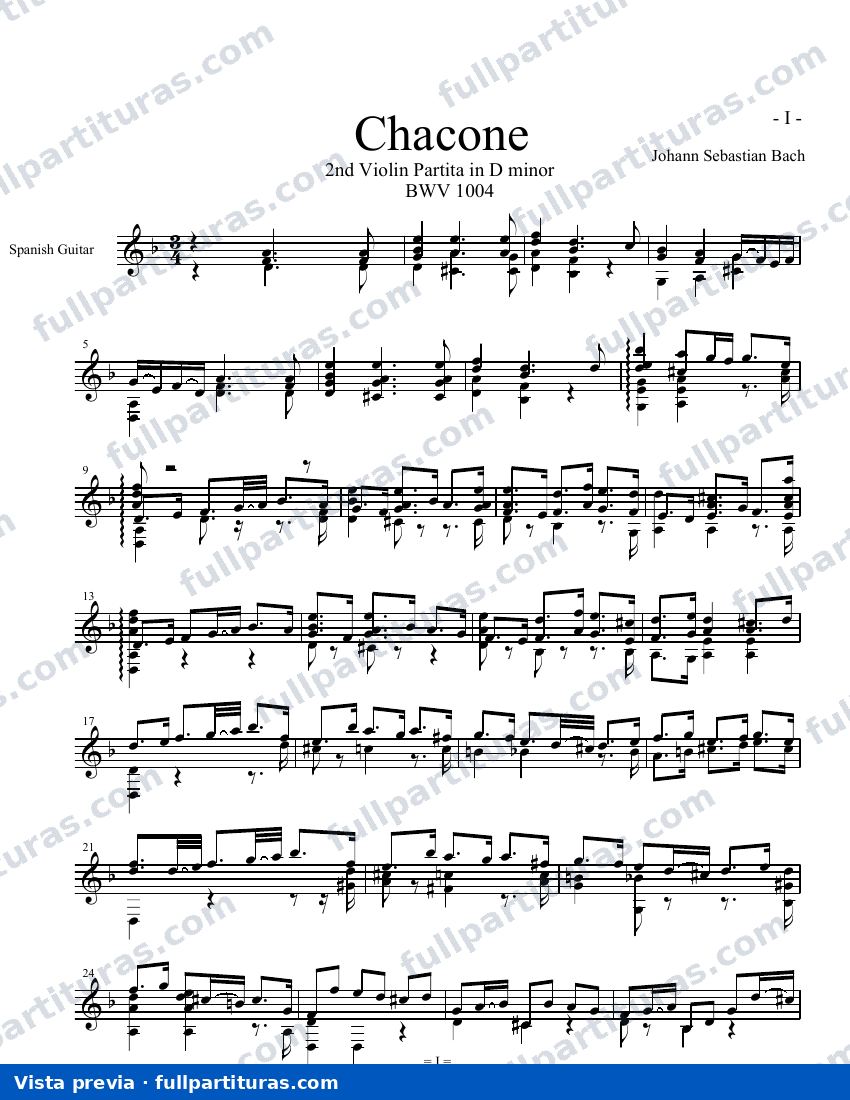 Chacona en re menor — preview