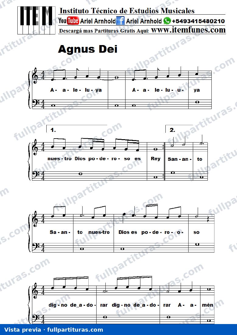 Agnus Dei (Aleluya) — vista previa