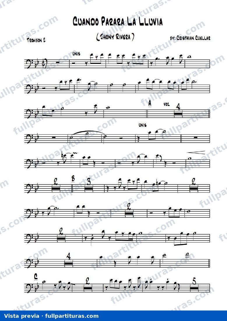 Cuando para la lluvia (Trombón 2) — vista previa