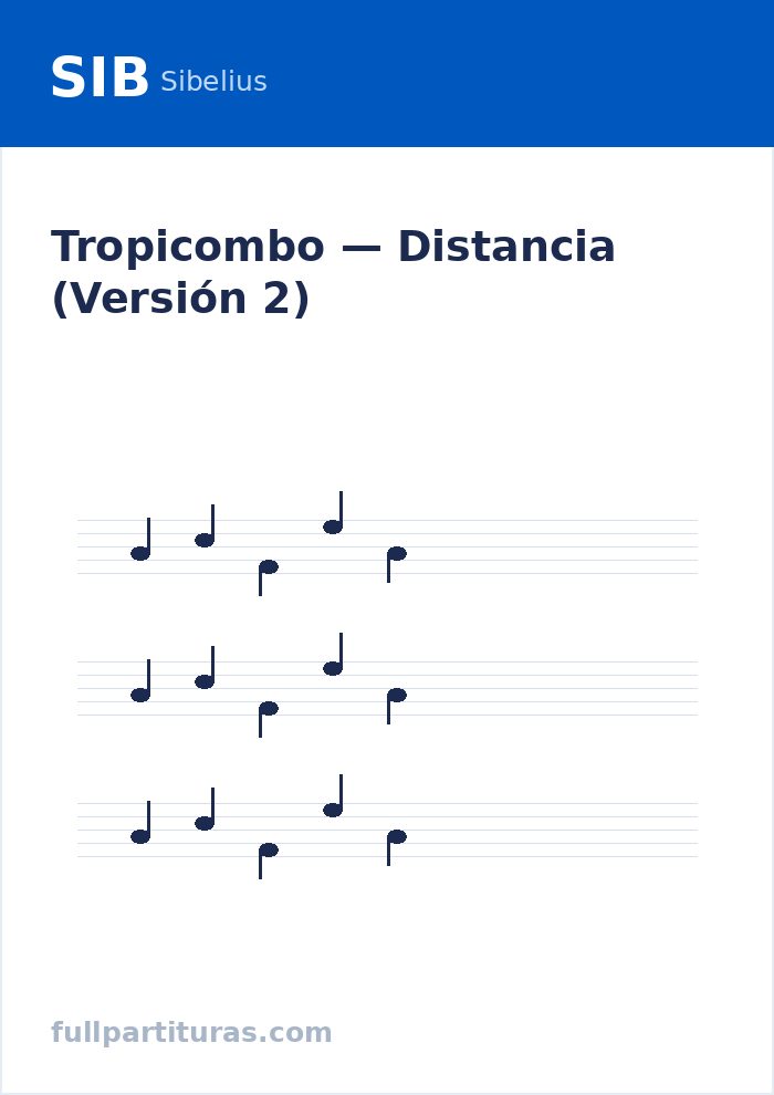 Distancia (Versión 2) — Vorschau