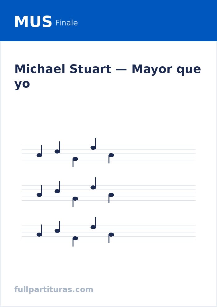 Mayor que yo — visualização