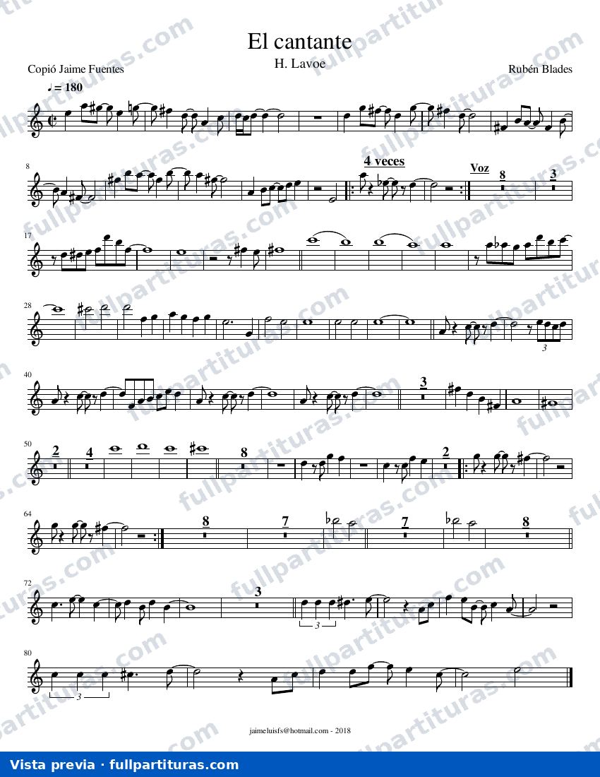 El cantante — preview