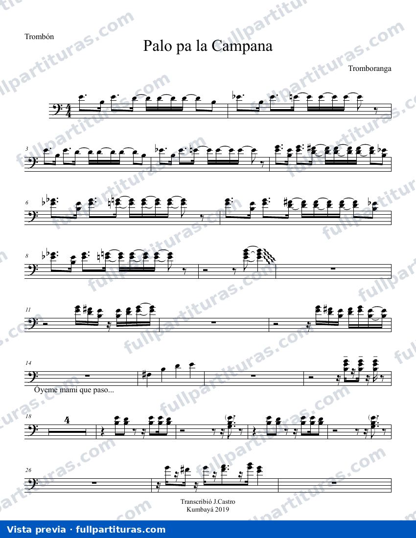 Palo pa la campana — preview