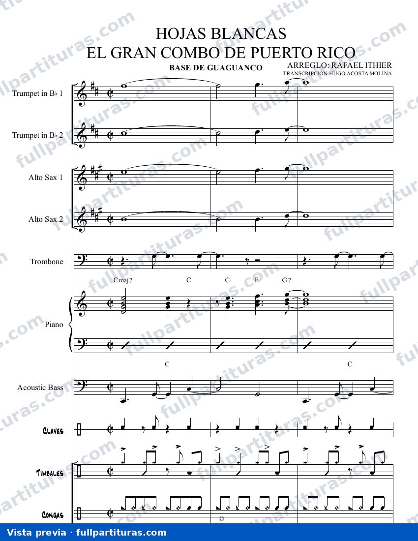 Hojas blancas — preview