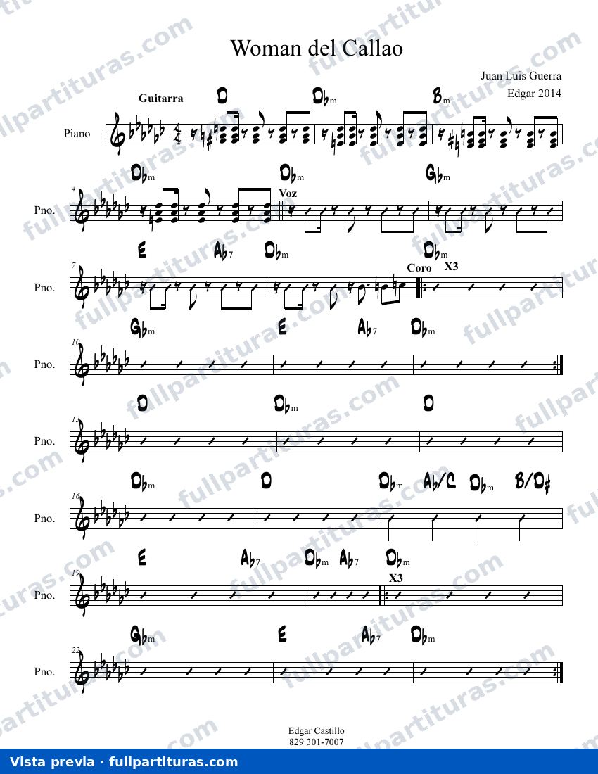 Woman del Callao — preview