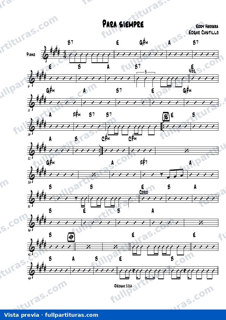Para siempre (Piano) — vista previa