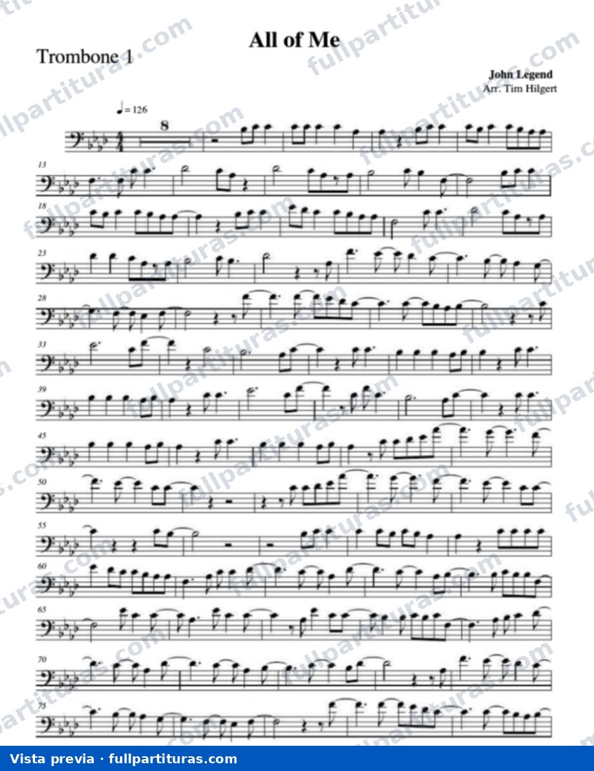 All Of Me (Cuarteto De Trombones) — vista previa