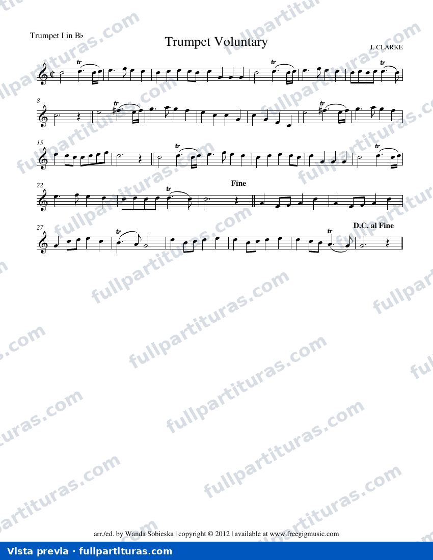 Trumpet Voluntary — preview