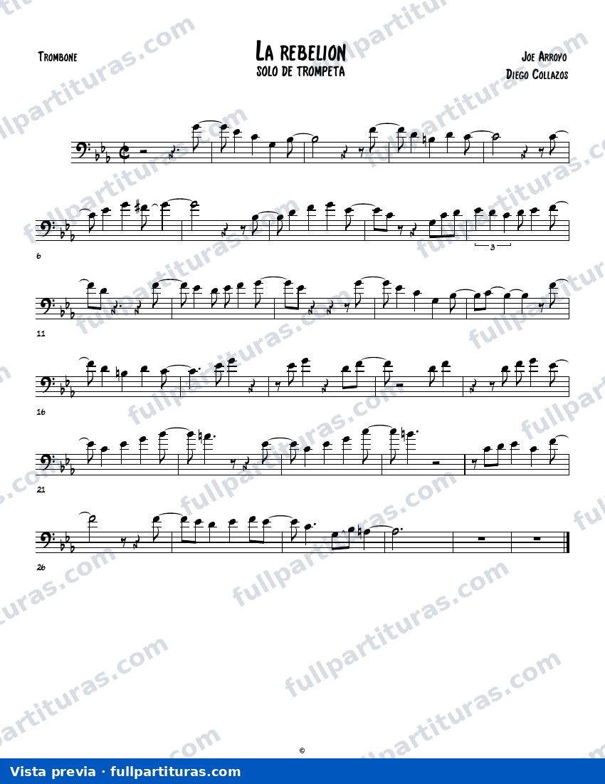La rebelión (Solo adaptado a trombón) — preview