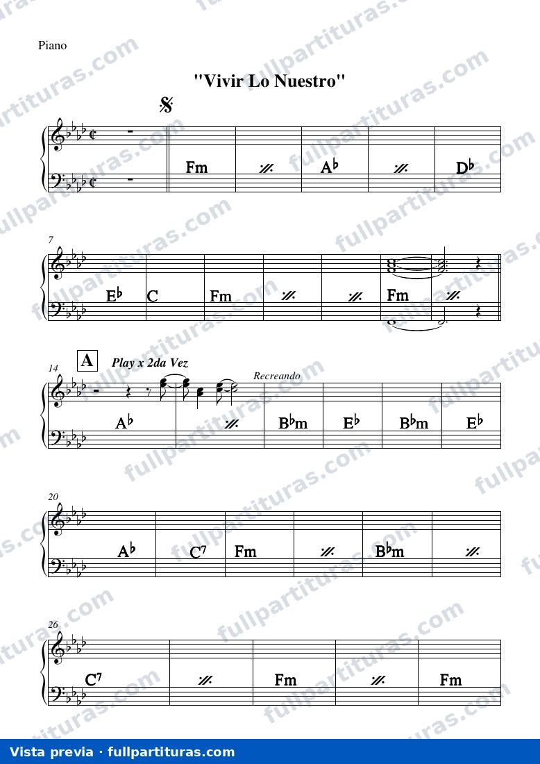 Vivir lo nuestro — preview