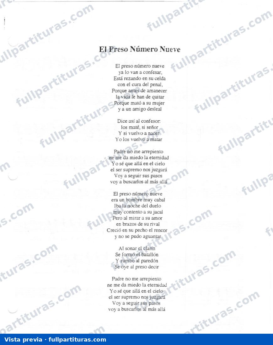 El preso número 9 — vista previa