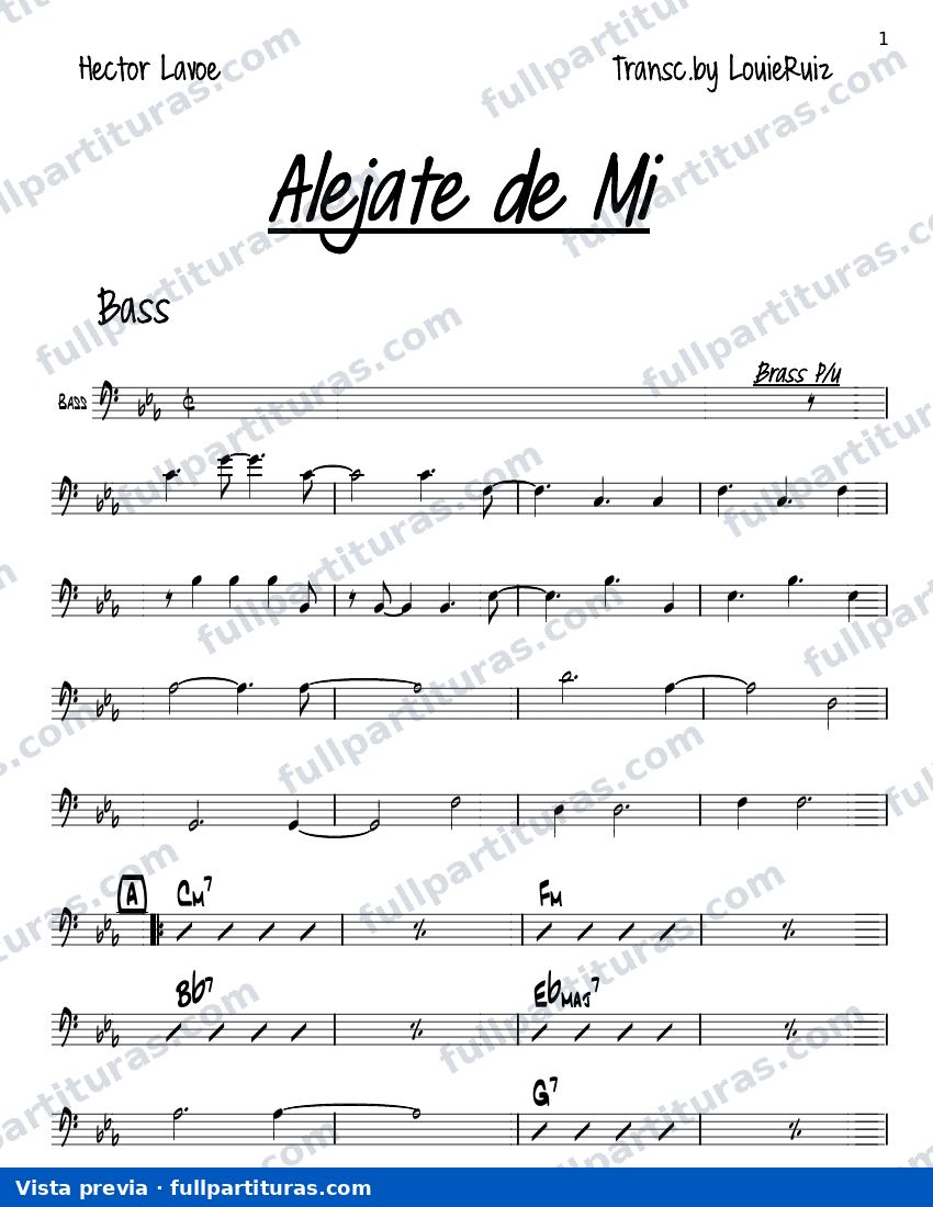 Aléjate de mí — vista previa