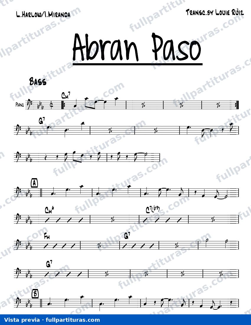 Abran paso — vista previa