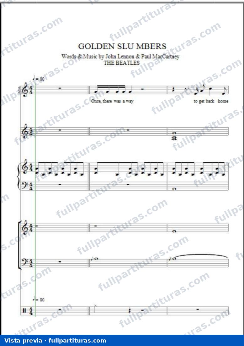 Golden Slumbers — vista previa