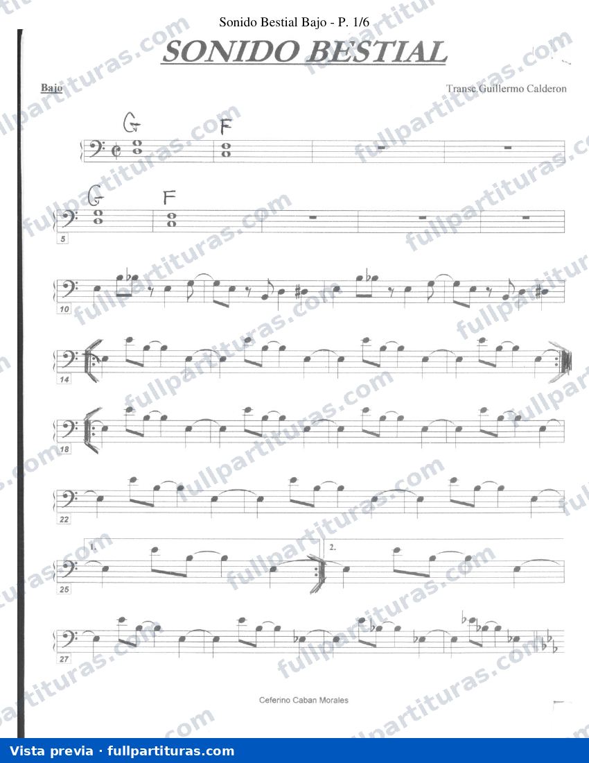 Sonido bestial — preview