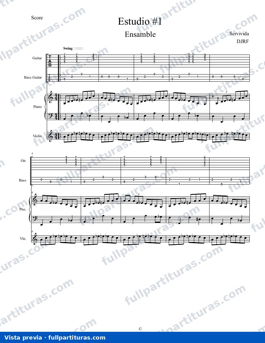 Ejercicios de ensamble de Jazz — preview