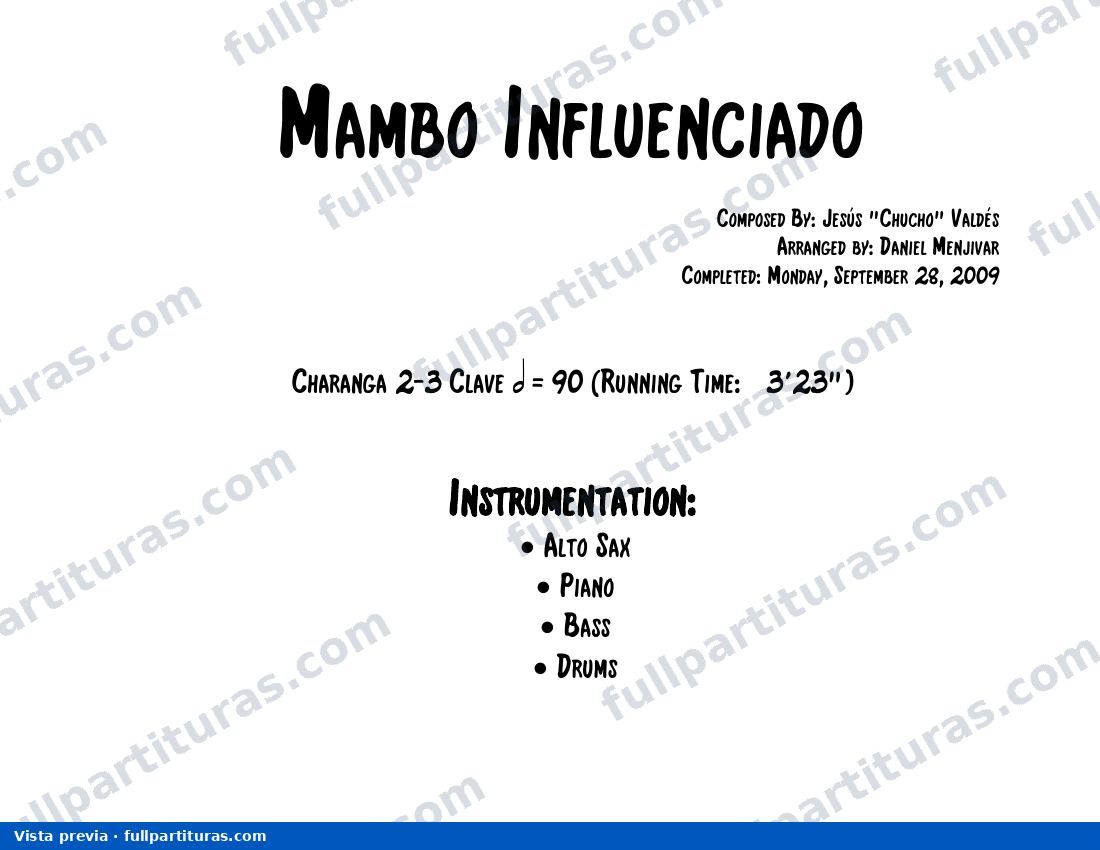 Mambo influenciado — preview