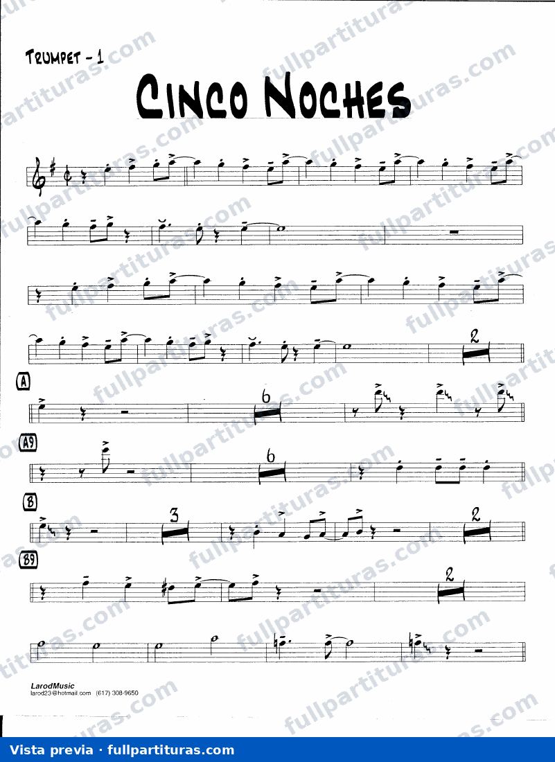 Cinco noches (Versión 2) — vista previa