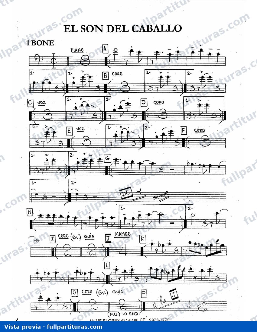 El son del caballo (2 Trombones) — preview