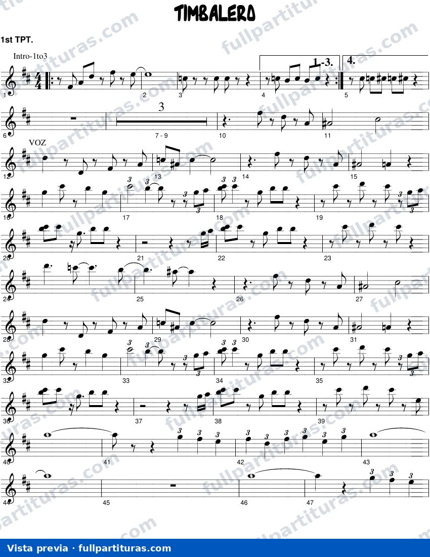 Timbalero — vista previa