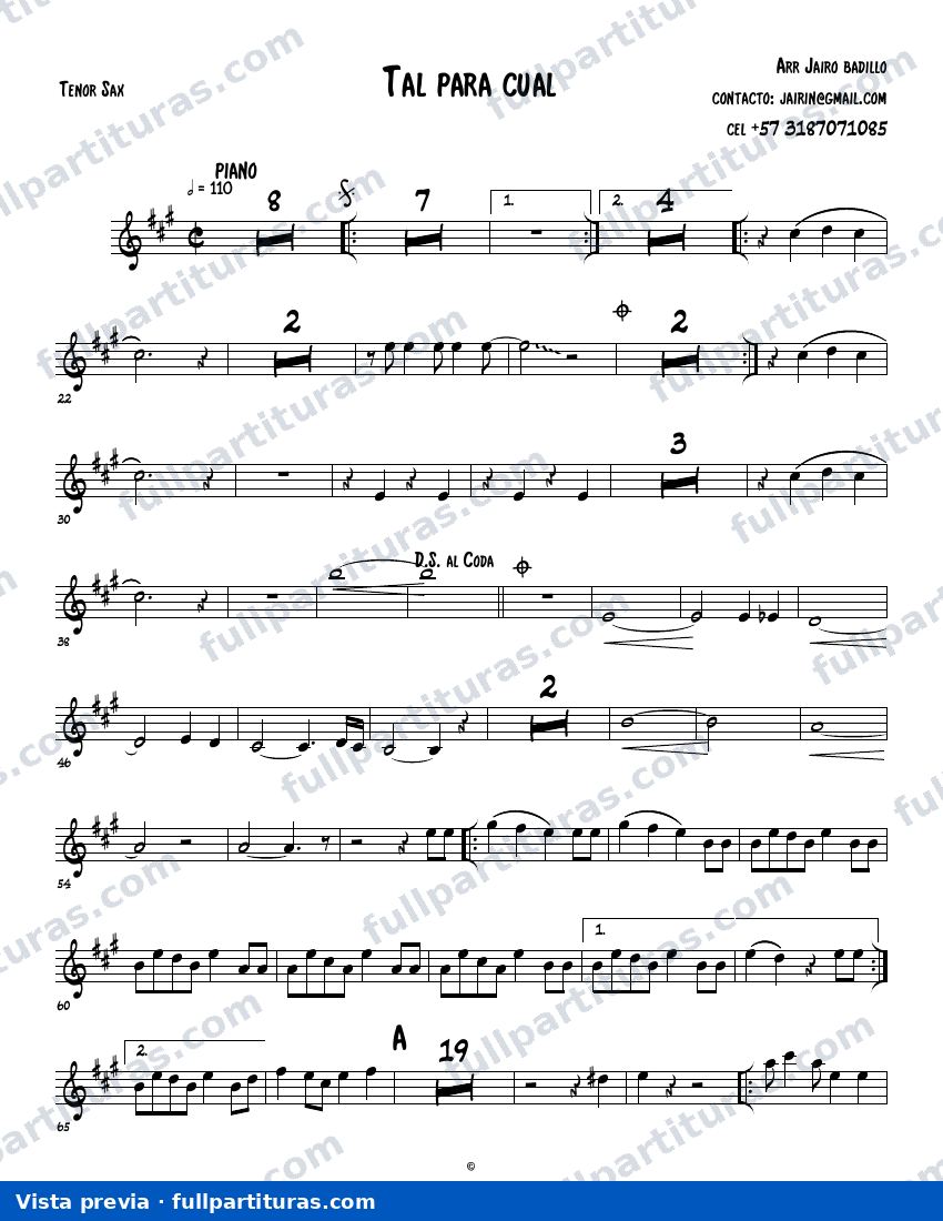 Tal para cual (3) — Vorschau