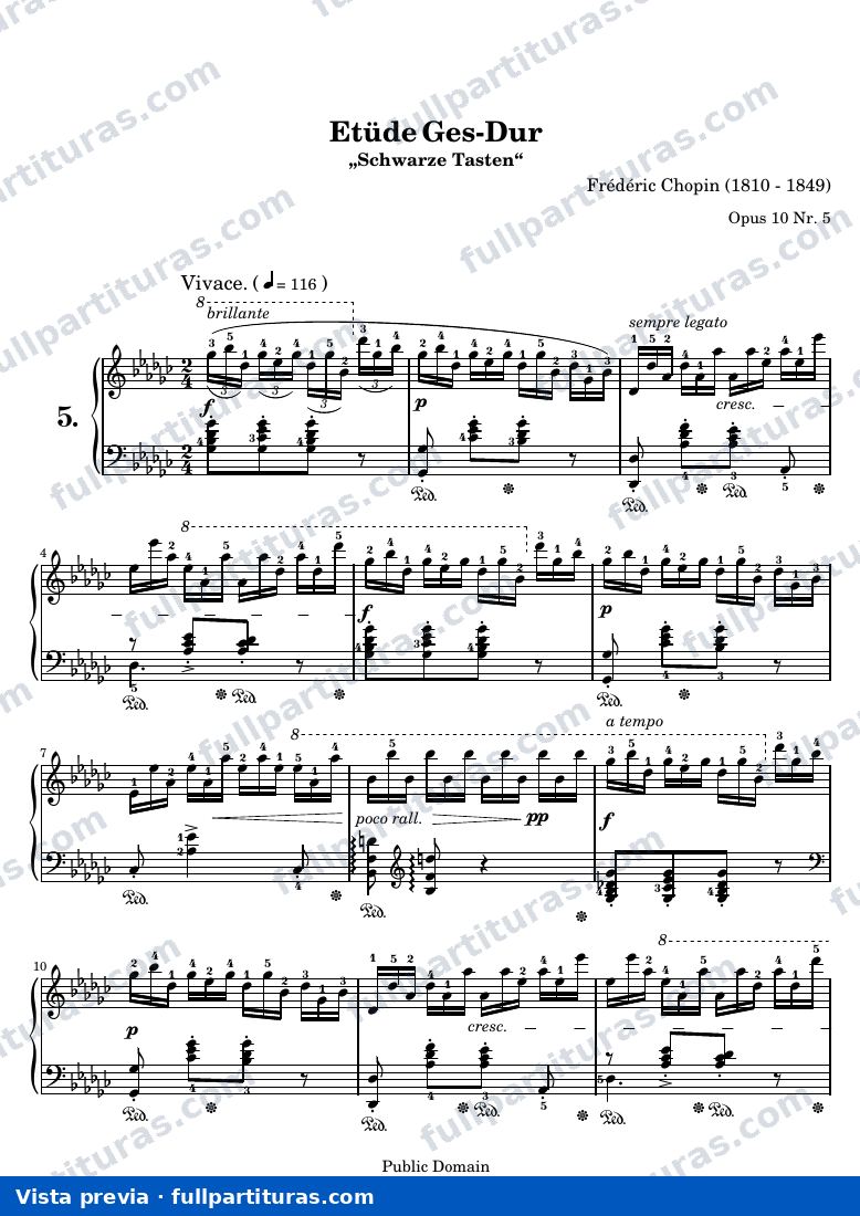 Étude Op. 10 No. 7 en Fa# Mayor — preview