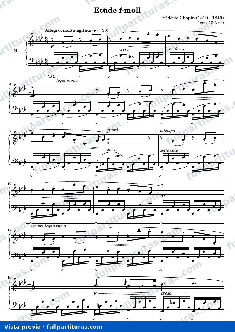 Estudio en fa menor (Piano Solo) — preview