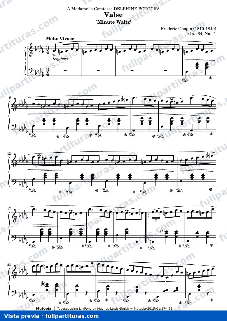 Vals Op. 64, No. 1 (Vals del minuto) — preview