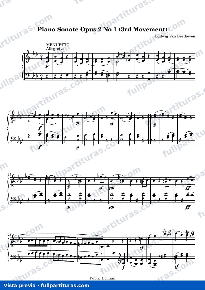 Sonata No. 1 (3er Movimiento: Allegretto) — preview